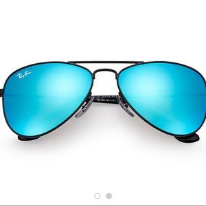 RAY-BAN Junior Aviator Sunglasses (blue tint)